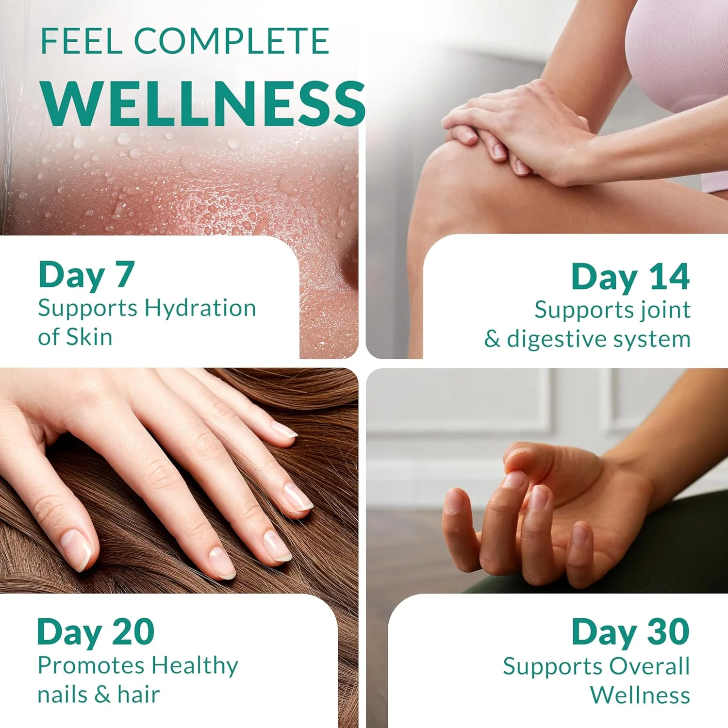 کپسول پروتئینی کلاژن طبیعی Multi Collagen 180 - کلاژن نوع I، II، III، V، X - ترکیب اختصاصی از پوست تخم مرغ، مرغ، ماهی وحشی و پپتیدهای کلاژن گوشت گاو تغذیه شده با علف - 2025 میلی گرم در هر وعده