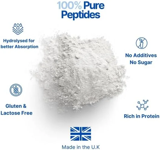 پودر کلاژن هیدرولیز شده هوشمند سلامت 1 کیلوگرم - مکمل پپتیدهای گاوی بدون طعم و پروتئین بالا، پشتیبانی از پوست، مفاصل و هضم، بدون گلوتن، حلال، مناسب برای رژیم پالئو و کتو پودر کلاژن هیدرولیز شده هوشمند سلامت 1 کیلوگرم - مکمل پپتیدهای گاوی بدون طعم و پروتئین بالا، پشتیبانی از پوست، مفاصل و هضم، بدون گلوتن، حلال، مناسب برای رژیم پالئو و کتو