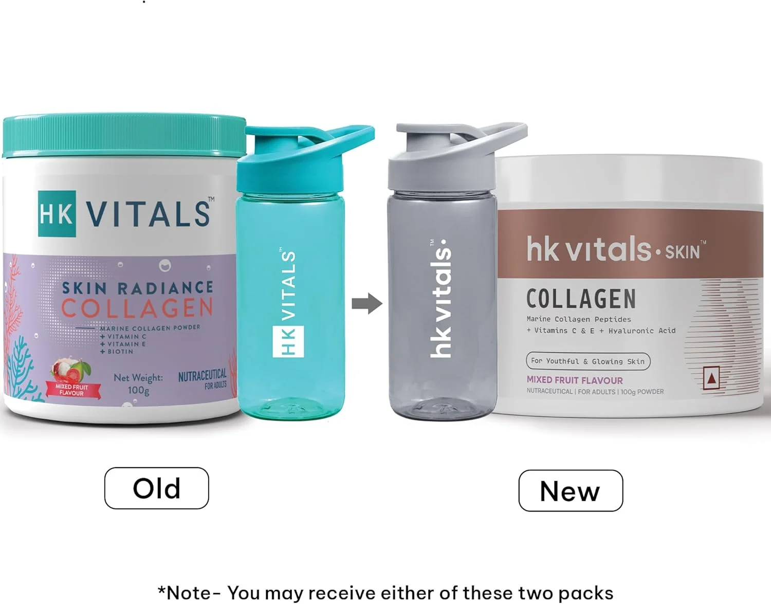 پودر کلاژن درخشش پوست هلث کارت HK Vitals، کلاژن دریایی (میوه مخلوط، 100 گرم) مکمل های کلاژن با بیوتین برای پوست، مو و ناخن های سالم به همراه قمقمه (آبی فیروزه ای، 300 میلی لیتر) پودر کلاژن درخشش پوست هلث کارت HK Vitals، کلاژن دریایی (میوه مخلوط، 100 گرم) مکمل های کلاژن با بیوتین برای پوست، مو و ناخن های سالم به همراه قمقمه (آبی فیروزه ای، 300 میلی لیتر)