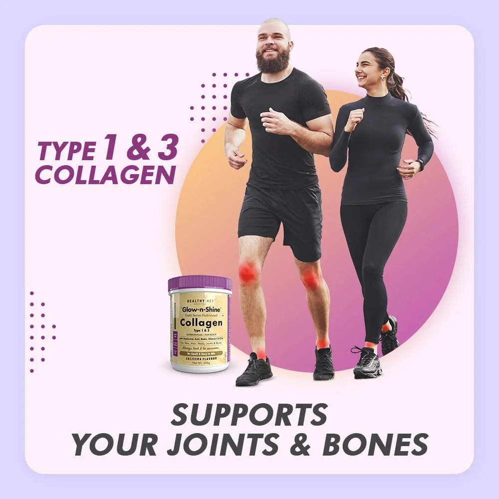 سری طلایی کلاژن HealthyHey Nutrition با اسید هیالورونیک و ویتامین C - بدون بو - مخلوط آسان - بدون شکر یا شیرین کننده افزوده - برای پوست، مو و ناخن (جالجیرا، 200 گرم) (جالجیرا) سری طلایی کلاژن HealthyHey Nutrition با اسید هیالورونیک و ویتامین C - بدون بو - مخلوط آسان - بدون شکر یا شیرین کننده افزوده - برای پوست، مو و ناخن (جالجیرا، 200 گرم) (جالجیرا)