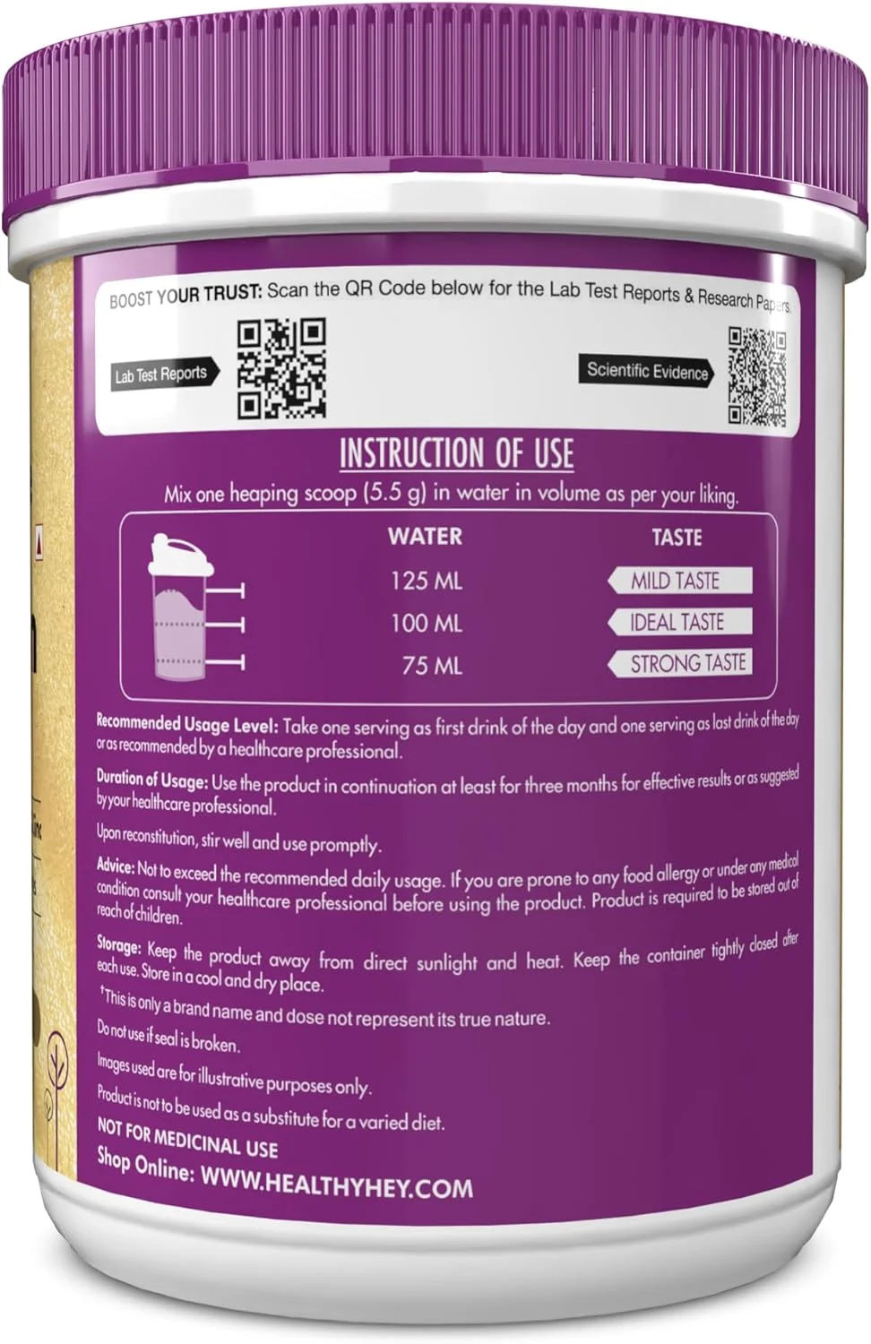 سری طلایی کلاژن HealthyHey Nutrition با اسید هیالورونیک و ویتامین C - بدون بو - مخلوط آسان - بدون شکر یا شیرین کننده افزوده - برای پوست، مو و ناخن (جالجیرا، 200 گرم) (جالجیرا) سری طلایی کلاژن HealthyHey Nutrition با اسید هیالورونیک و ویتامین C - بدون بو - مخلوط آسان - بدون شکر یا شیرین کننده افزوده - برای پوست، مو و ناخن (جالجیرا، 200 گرم) (جالجیرا)