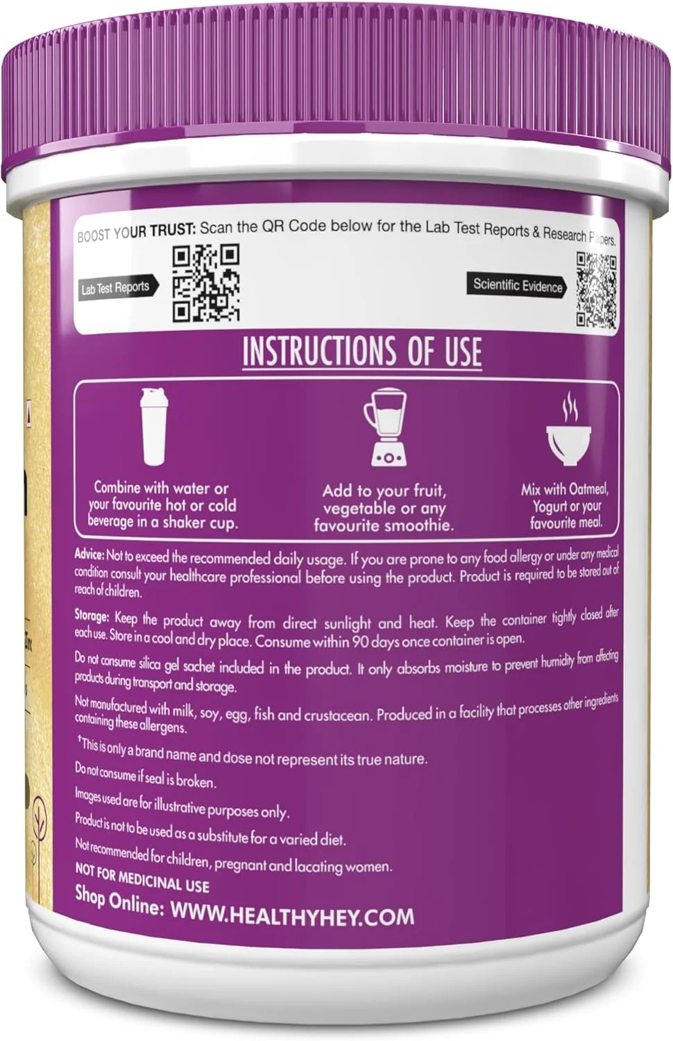سری طلایی کلاژن HealthyHey Nutrition با اسید هیالورونیک، بیوتین و ویتامین C - بدون بو - مخلوط آسان - بدون شکر افزوده - برای پوست، مو و ناخن (بدون طعم، 200 گرم) سری طلایی کلاژن HealthyHey Nutrition با اسید هیالورونیک، بیوتین و ویتامین C - بدون بو - مخلوط آسان - بدون شکر افزوده - برای پوست، مو و ناخن (بدون طعم، 200 گرم)