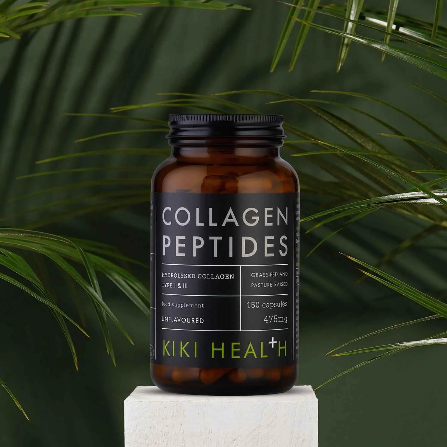 پپتید کلاژن 475 میلی گرمی Kiki Health، 150 کپسول | کلاژن هیدرولیز شده نوع I و نوع III | فراهم کننده استحکام، انعطاف پذیری و ساختار | غیر GMO، سازگار با رژیم پالئو و کتو پپتید کلاژن 475 میلی گرمی Kiki Health، 150 کپسول | کلاژن هیدرولیز شده نوع I و نوع III | فراهم کننده استحکام، انعطاف پذیری و ساختار | غیر GMO، سازگار با رژیم پالئو و کتو