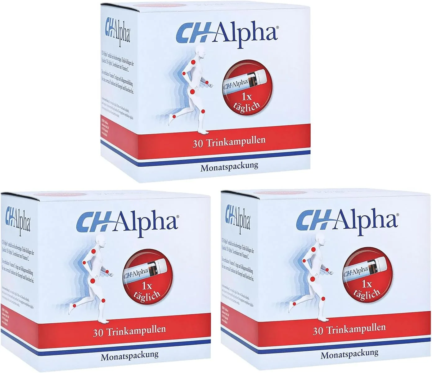 ژلیتا هلث کلاژن CH-Alpha برای مفاصل و غضروف (30 عدد ویال 25 میلی لیتری)، 1 ویال روزانه (بسته 3 عددی)