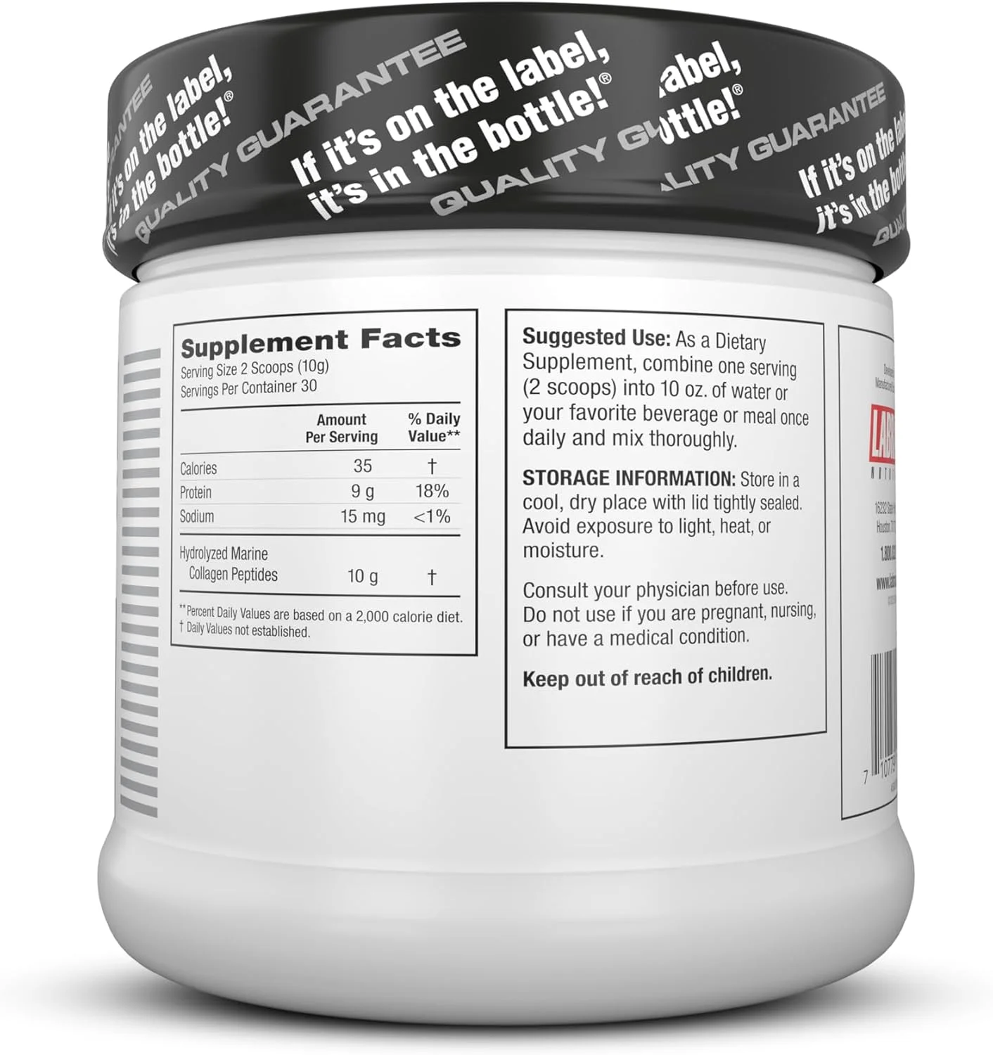 پپتیدهای کلاژن لابرادا، بدون طعم - 300 گرم