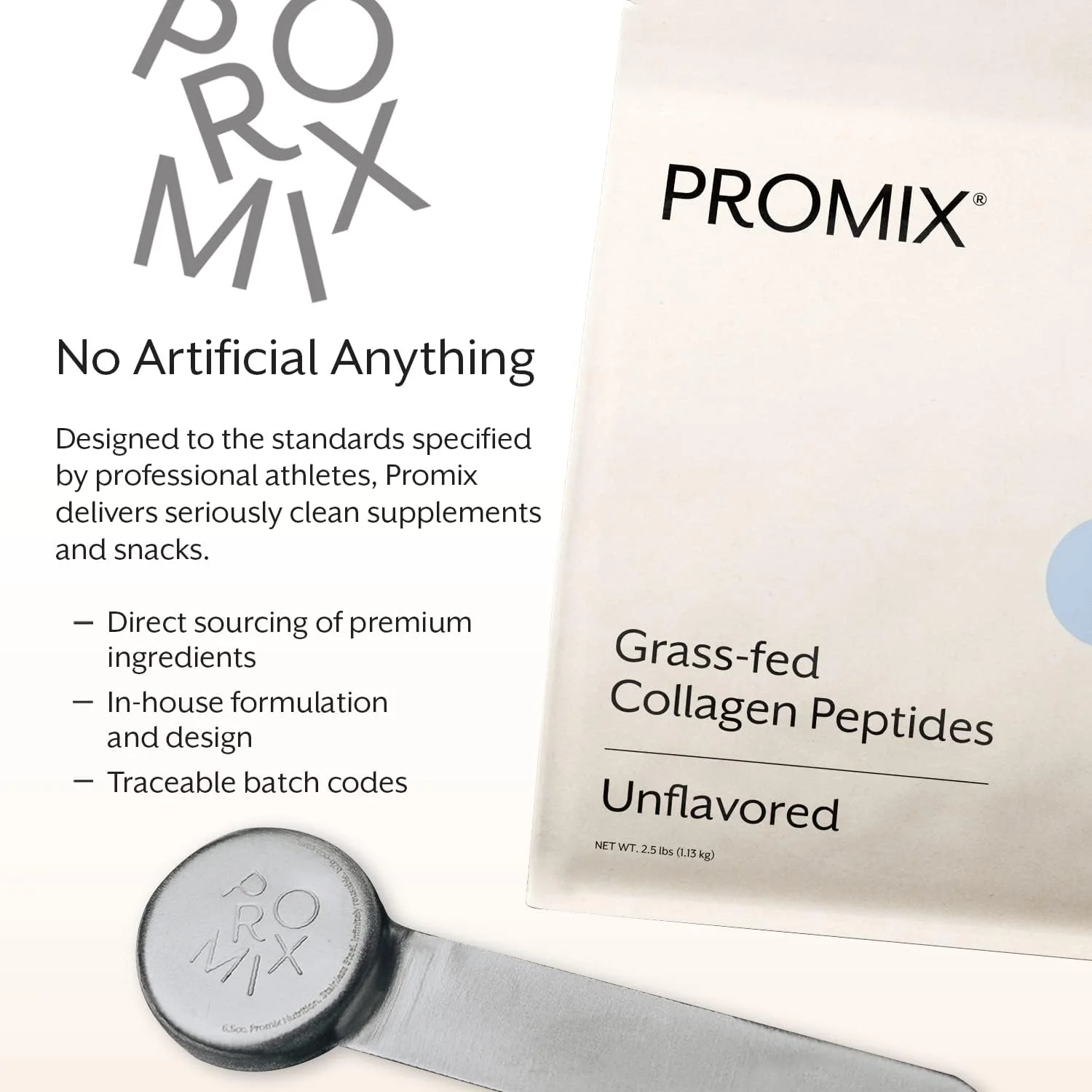 پودر پروتئین پپتیدهای کلاژن PROMIX، هیدرولیز شده از علفزار | بدون طعم، 2.5 پوند | کتو، غیر GMO، بدون گلوتن، طبیعی، ارگانیک، هیدرولیز شده | برای پوست، استخوان ها، مو و مفاصل سالم پودر پروتئین پپتیدهای کلاژن PROMIX، هیدرولیز شده از علفزار | بدون طعم، 2.5 پوند | کتو، غیر GMO، بدون گلوتن، طبیعی، ارگانیک، هیدرولیز شده | برای پوست، استخوان ها، مو و مفاصل سالم