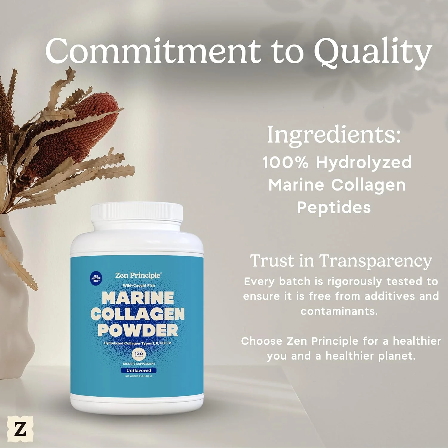 پودر پپتیدهای کلاژن دریایی فوق العاده بزرگ 3 پوندی. ماهی صید شده در طبیعت، غیر GMO. پشتیبانی از سلامت پوست، مو، مفاصل و استخوان ها. پروتئین هیدرولیز شده نوع 1 و 3. آمینو اسیدها، بدون طعم، مخلوط آسان.