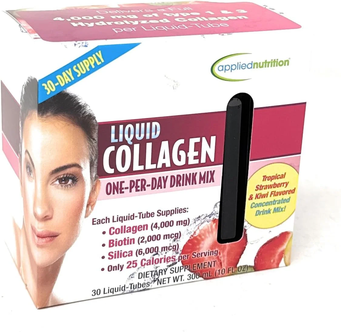 کلاژن مایع بازسازی کننده پوست Applied Nutrition، بسته ویژه 1 عددی (در مجموع 30 عدد)