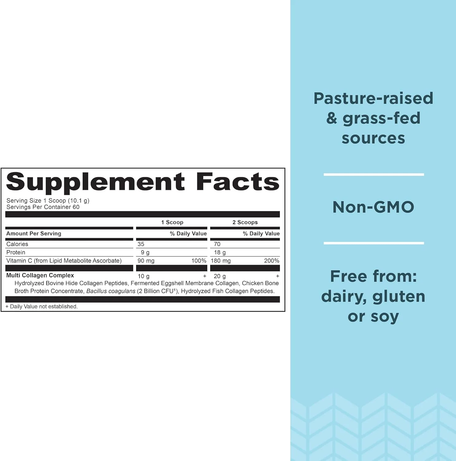 پودر پپتیدهای کلاژن Ancient Nutrition، پروتئین کلاژن چندگانه، زنان و مردان، ویتامین C، پروبیوتیک ها، کلاژن هیدرولیز شده، پشتیبانی از پوست، مفاصل، سلامت روده، بدون طعم، 60 سروینگ پودر پپتیدهای کلاژن Ancient Nutrition، پروتئین کلاژن چندگانه، زنان و مردان، ویتامین C، پروبیوتیک ها، کلاژن هیدرولیز شده، پشتیبانی از پوست، مفاصل، سلامت روده، بدون طعم، 60 سروینگ