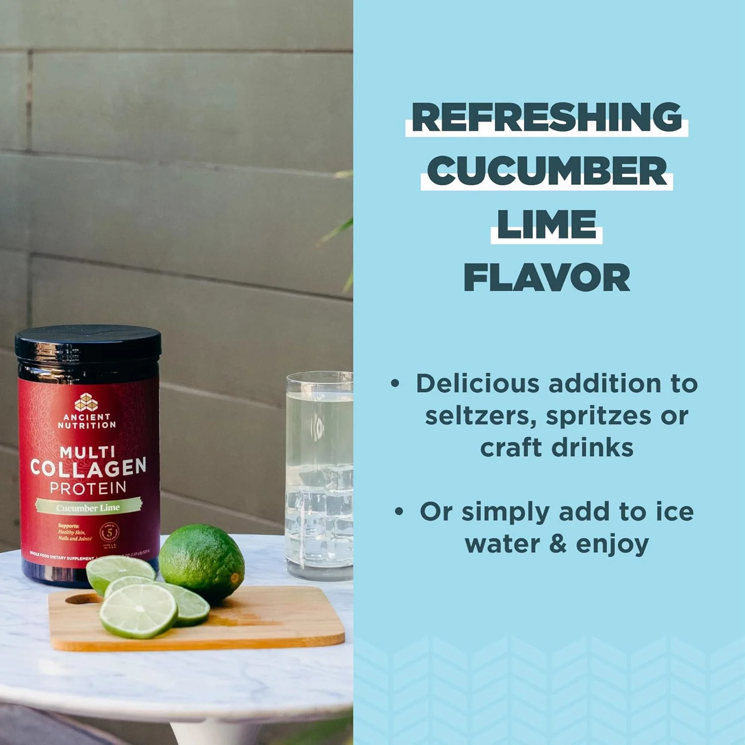 پودر پروتئین کلاژن تغذیه باستانی، پروتئین کلاژن چندگانه، خیار لیمویی، پپتیدهای کلاژن هیدرولیز شده پشتیبانی از پوست و ناخن، مکمل مفاصل، 18.7 اونس پودر پروتئین کلاژن تغذیه باستانی، پروتئین کلاژن چندگانه، خیار لیمویی، پپتیدهای کلاژن هیدرولیز شده پشتیبانی از پوست و ناخن، مکمل مفاصل، 18.7 اونس