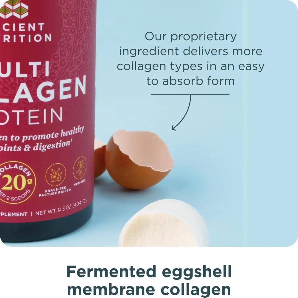 پودر پروتئین کلاژن چندگانه با پروبیوتیک بدون طعم Ancient Nutrition (بدون طعم، 24 سروینگ) پودر پروتئین کلاژن چندگانه با پروبیوتیک بدون طعم Ancient Nutrition (بدون طعم، 24 سروینگ)