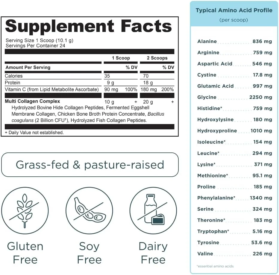 پودر پروتئین کلاژن چندگانه با پروبیوتیک بدون طعم Ancient Nutrition (بدون طعم، 24 سروینگ) پودر پروتئین کلاژن چندگانه با پروبیوتیک بدون طعم Ancient Nutrition (بدون طعم، 24 سروینگ)