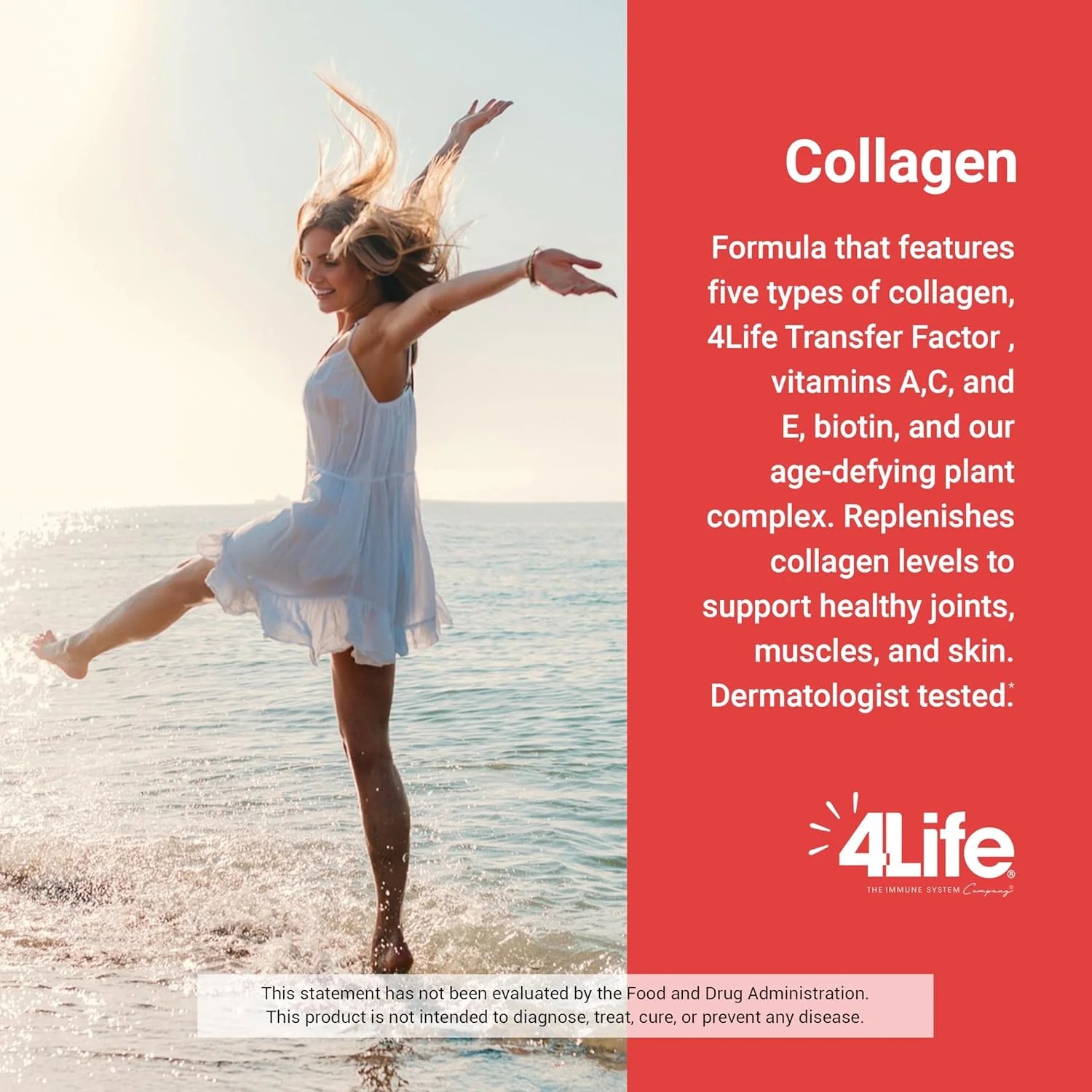 کلاژن فاکتور انتقال 4Life - فرمول حاوی ویتامین ها و 5 نوع کلاژن - پشتیبانی از مو، پوست و ناخن - 15 بسته کلاژن فاکتور انتقال 4Life - فرمول حاوی ویتامین ها و 5 نوع کلاژن - پشتیبانی از مو، پوست و ناخن - 15 بسته