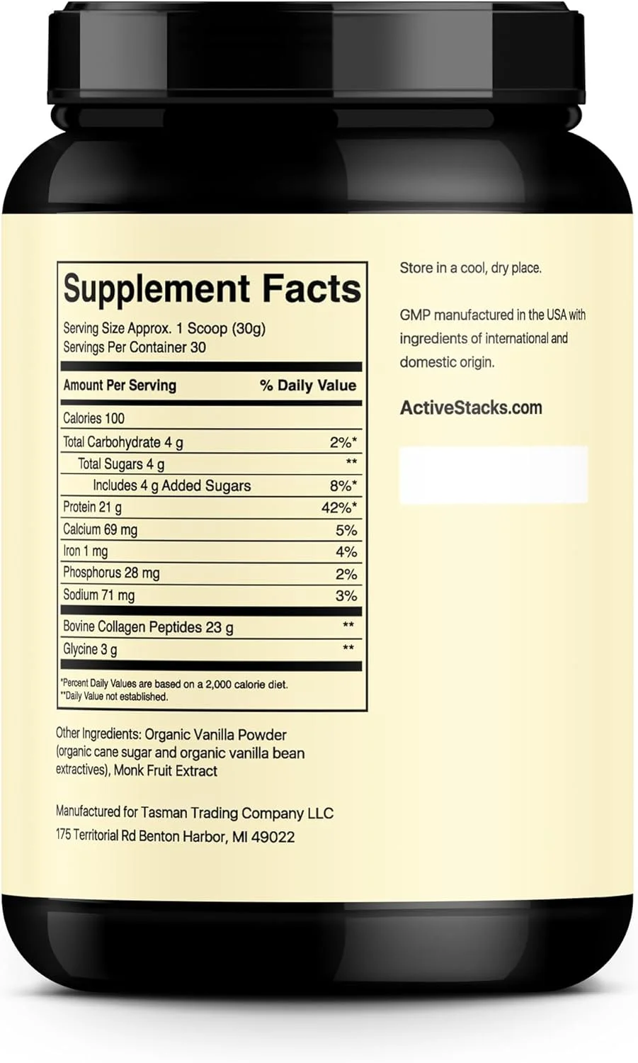 پودر پروتئین پپتیدهای کلاژن Active Stacks، وانیلی - پشتیبانی از سلامت مو، پوست، استخوان ها و مفاصل برای مردان و زنان - کلاژن هیدرولیز شده نوع 1 و 3 با قابلیت ترکیب آسان از گوشت گاو تغذیه شده با علف، 2 پوند پودر پروتئین پپتیدهای کلاژن Active Stacks، وانیلی - پشتیبانی از سلامت مو، پوست، استخوان ها و مفاصل برای مردان و زنان - کلاژن هیدرولیز شده نوع 1 و 3 با قابلیت ترکیب آسان از گوشت گاو تغذیه شده با علف، 2 پوند