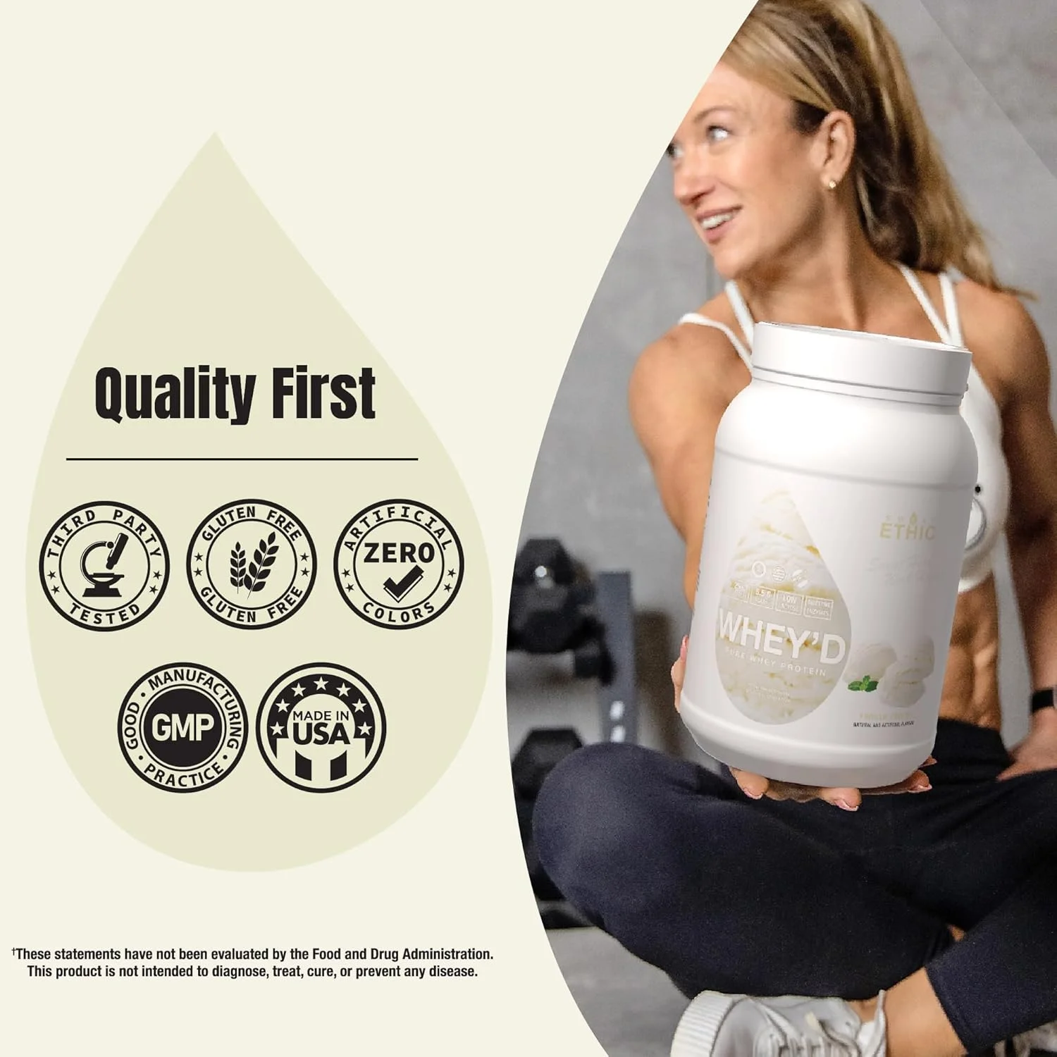 پودر پروتئین وی Whey'd Sweat Ethic، ترکیب 25 گرمی پروتئین وی با کنسانتره، ایزوله و هیدرولیزات، لاکتوز کم و آنزیم های گوارشی برای مخلوط شدن آسان و بافت صاف، طعم کرم وانیلی، 25 سروینگ پودر پروتئین وی Whey'd Sweat Ethic، ترکیب 25 گرمی پروتئین وی با کنسانتره، ایزوله و هیدرولیزات، لاکتوز کم و آنزیم های گوارشی برای مخلوط شدن آسان و بافت صاف، طعم کرم وانیلی، 25 سروینگ