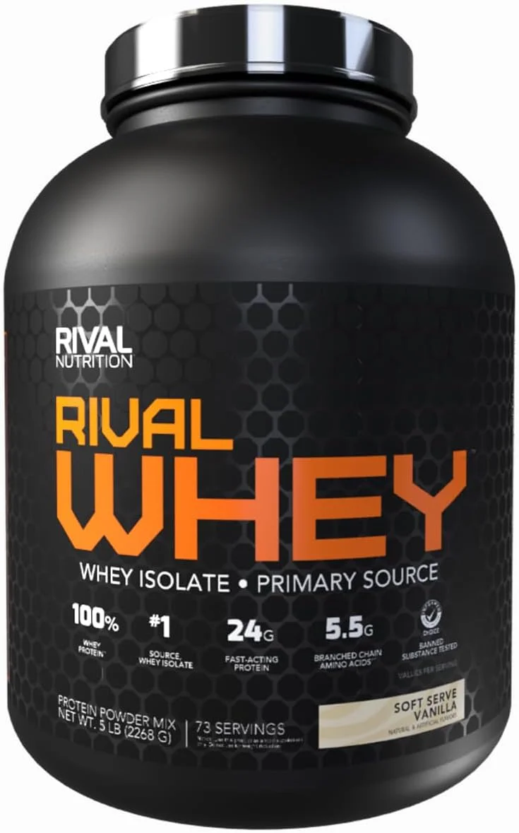 پروتئین وی بستنی نرم وانیلی Rival، وزن ۲.۲۷ کیلوگرم
