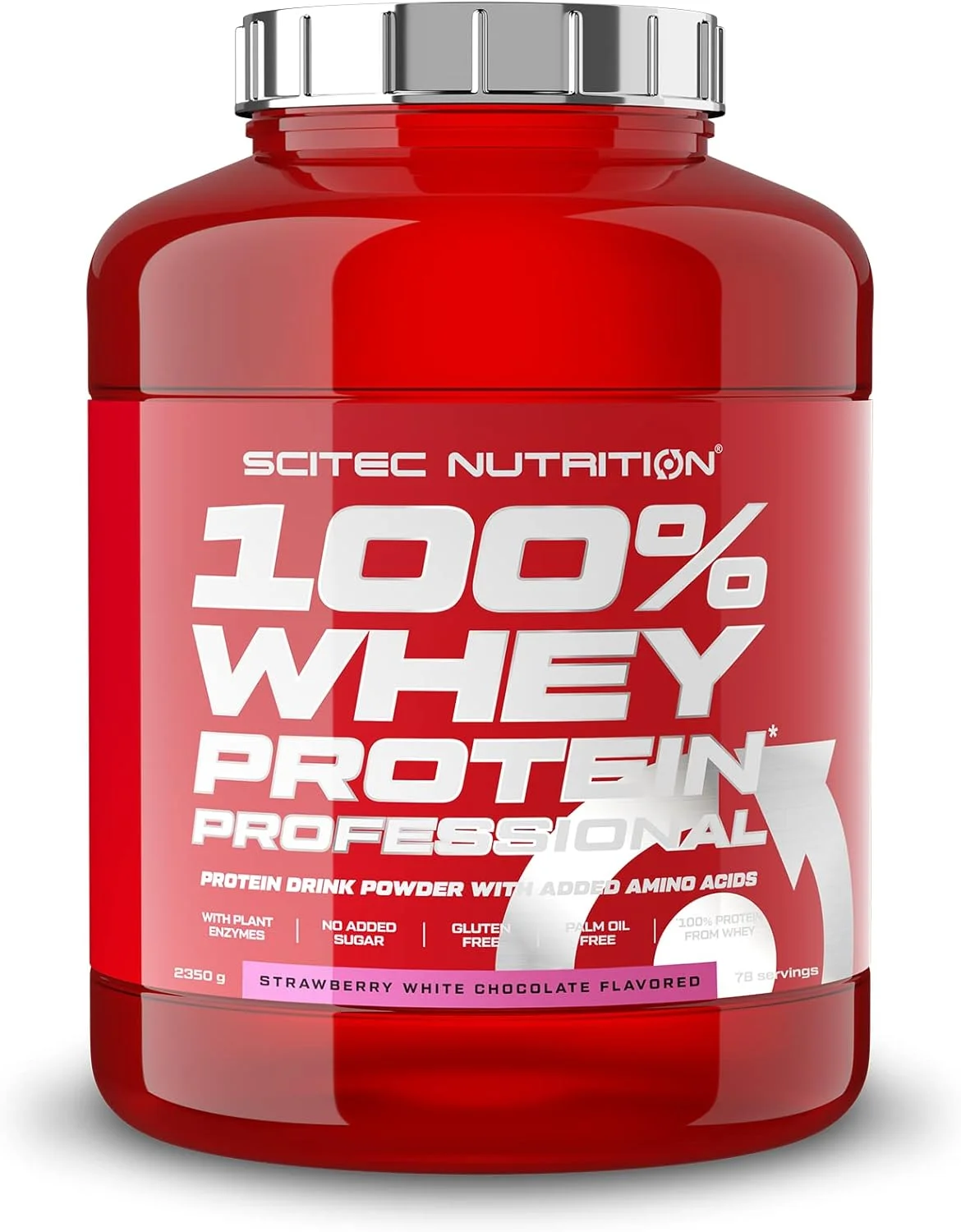 سایتک نوتریشن 100% وی پروتئین پروفشنال توت فرنگی شکلات سفید، 2350 گرم