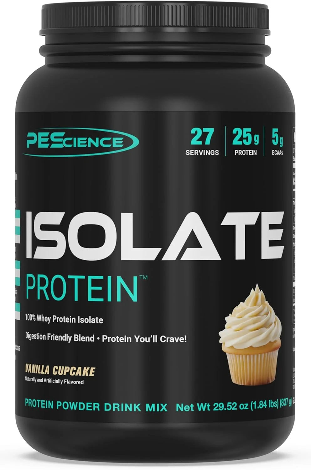 پودر پروتئین وی ایزوله PEScience، طعم کیک وانیلی، 27 سروینگ، 100% پروتئین وی ایزوله، کم کربوهیدرات، جذب سریع، بعد از تمرین، پروتئین پاک برای زنان و مردان