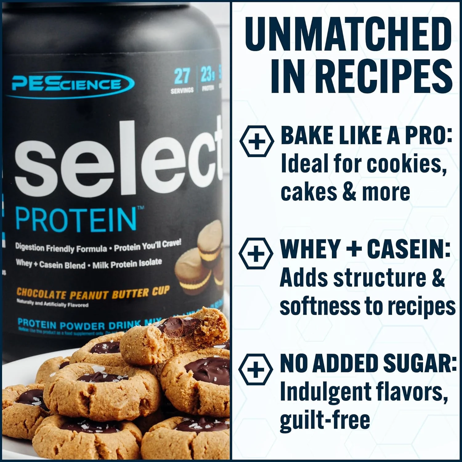 PEScience - Select Protein - مکمل پودر پروتئین وی و کازئین - 55 سروینگ (شکلات کره بادام زمینی) PEScience - Select Protein - مکمل پودر پروتئین وی و کازئین - 55 سروینگ (شکلات کره بادام زمینی)