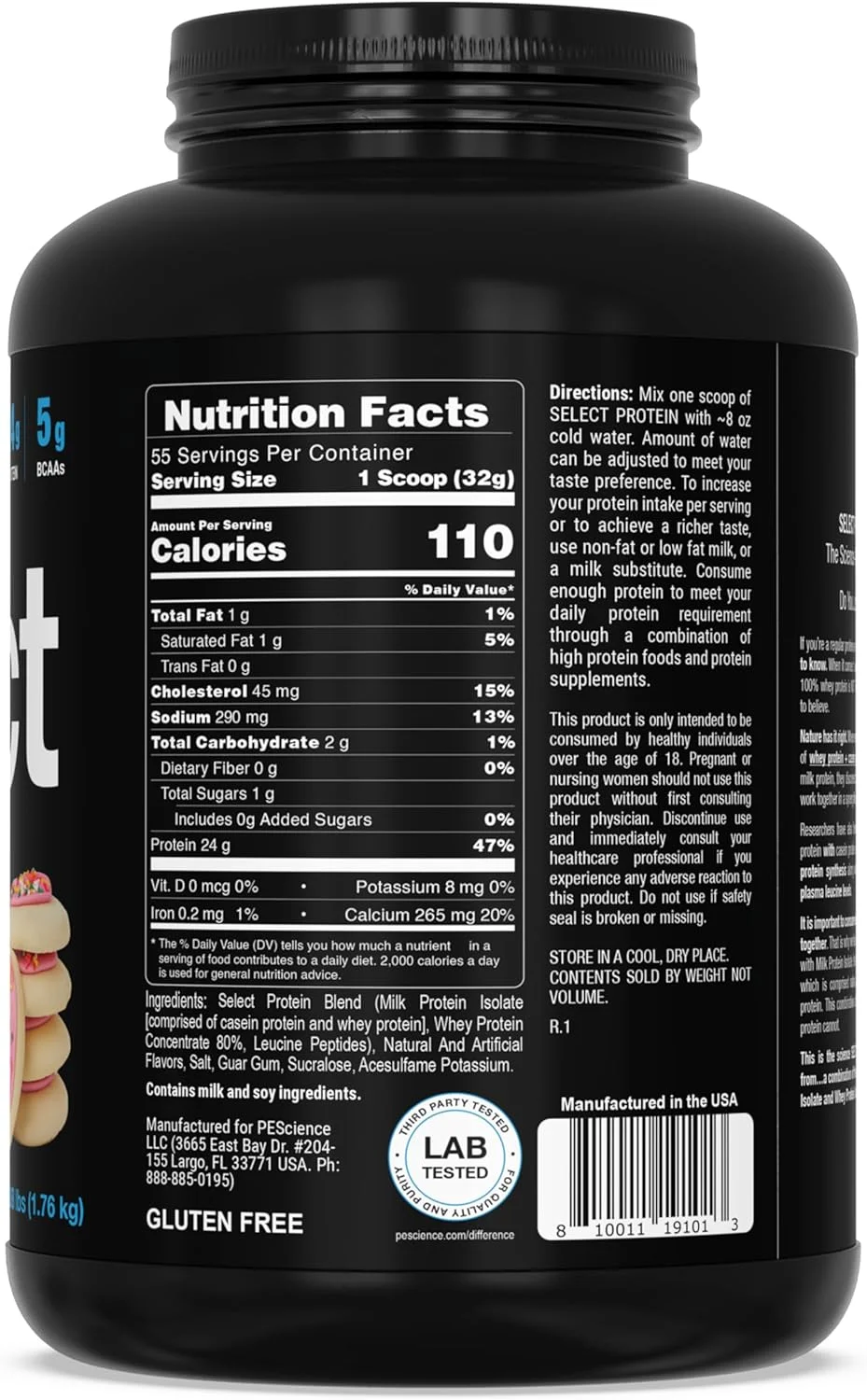 پودر پروتئین کم کربوهیدرات PEScience Select، طعم کوکی شکری یخ زده، 55 سروینگ، ترکیبی از وی و کازئین، مناسب برای رژیم کتو، بدون گلوتن، خوش طعم ترین، ایزوله خالص برای زنان و مردان