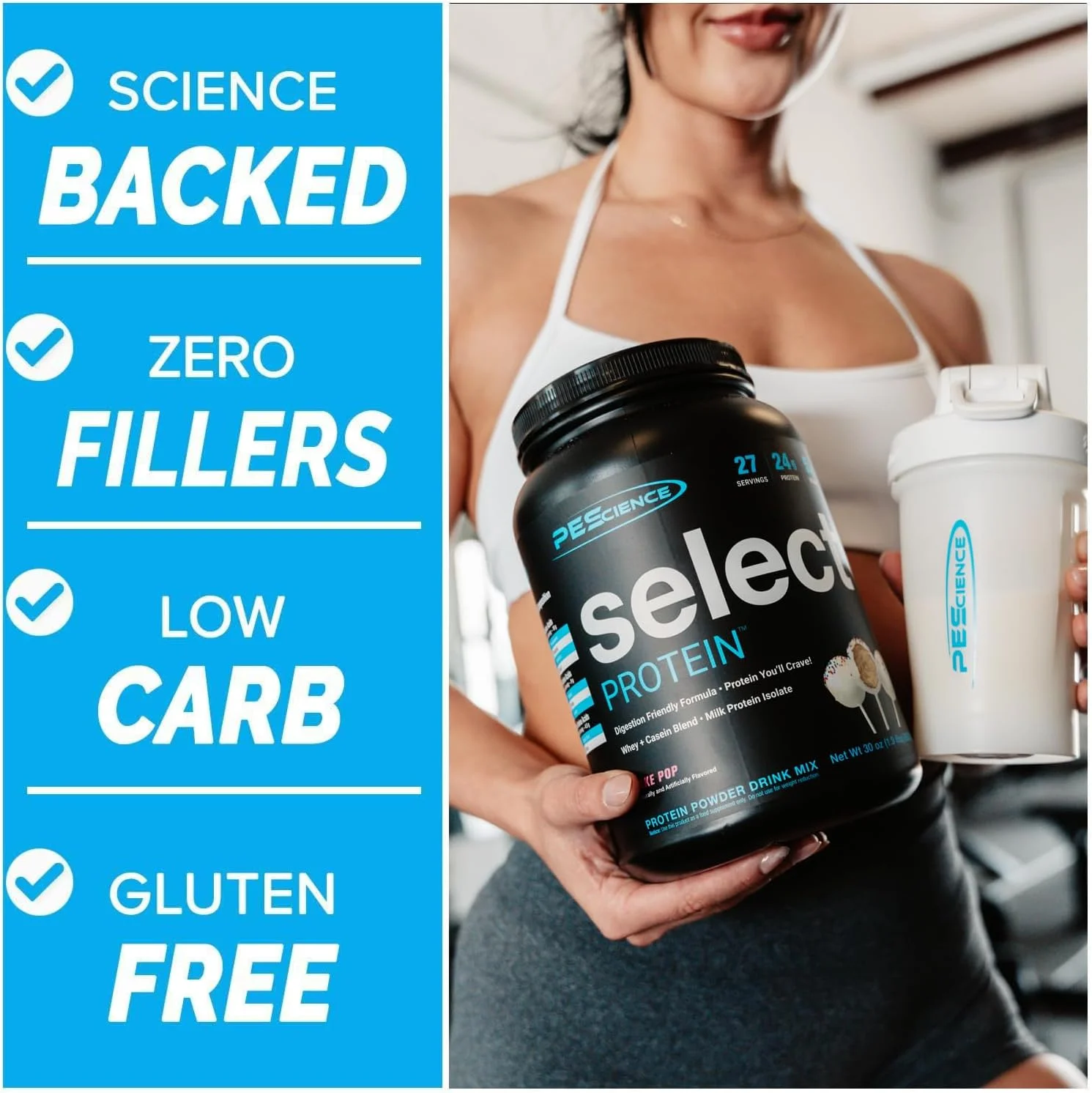PEScience - Select Protein - مکمل پودر پروتئین وی و کازئین - 55 سروینگ (شکلات کره بادام زمینی) PEScience - Select Protein - مکمل پودر پروتئین وی و کازئین - 55 سروینگ (شکلات کره بادام زمینی)
