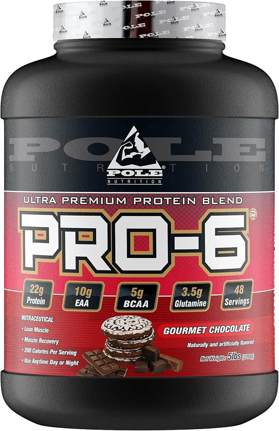 پروتئین ترکیبی فوق العاده پریمیوم Pole Nutrition PRO-6 - وزن 5 پوند