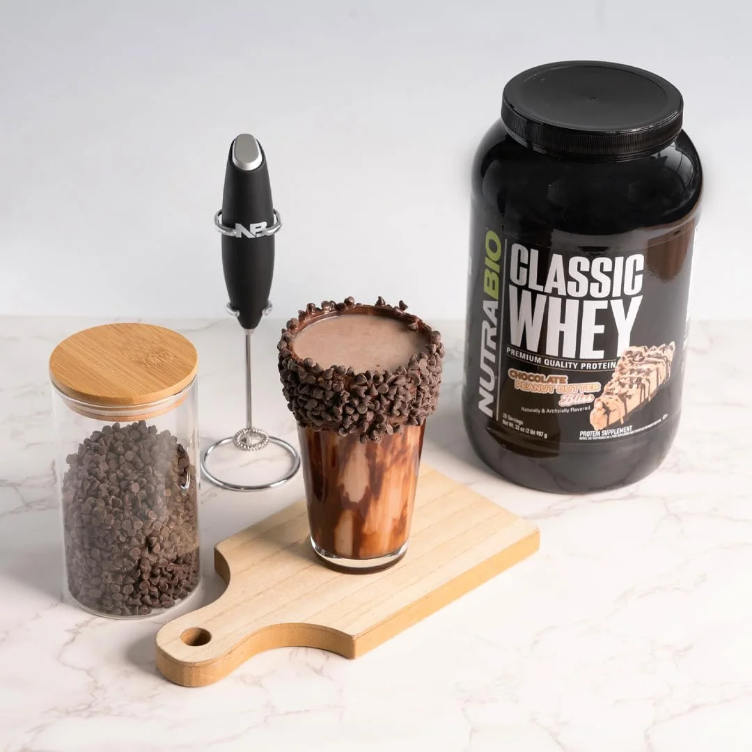 پروتئین وی کلاسیک نوترا بایو با طعم شکلات - کره بادام زمینی (907 گرم) پروتئین وی کلاسیک نوترا بایو با طعم شکلات - کره بادام زمینی (907 گرم)