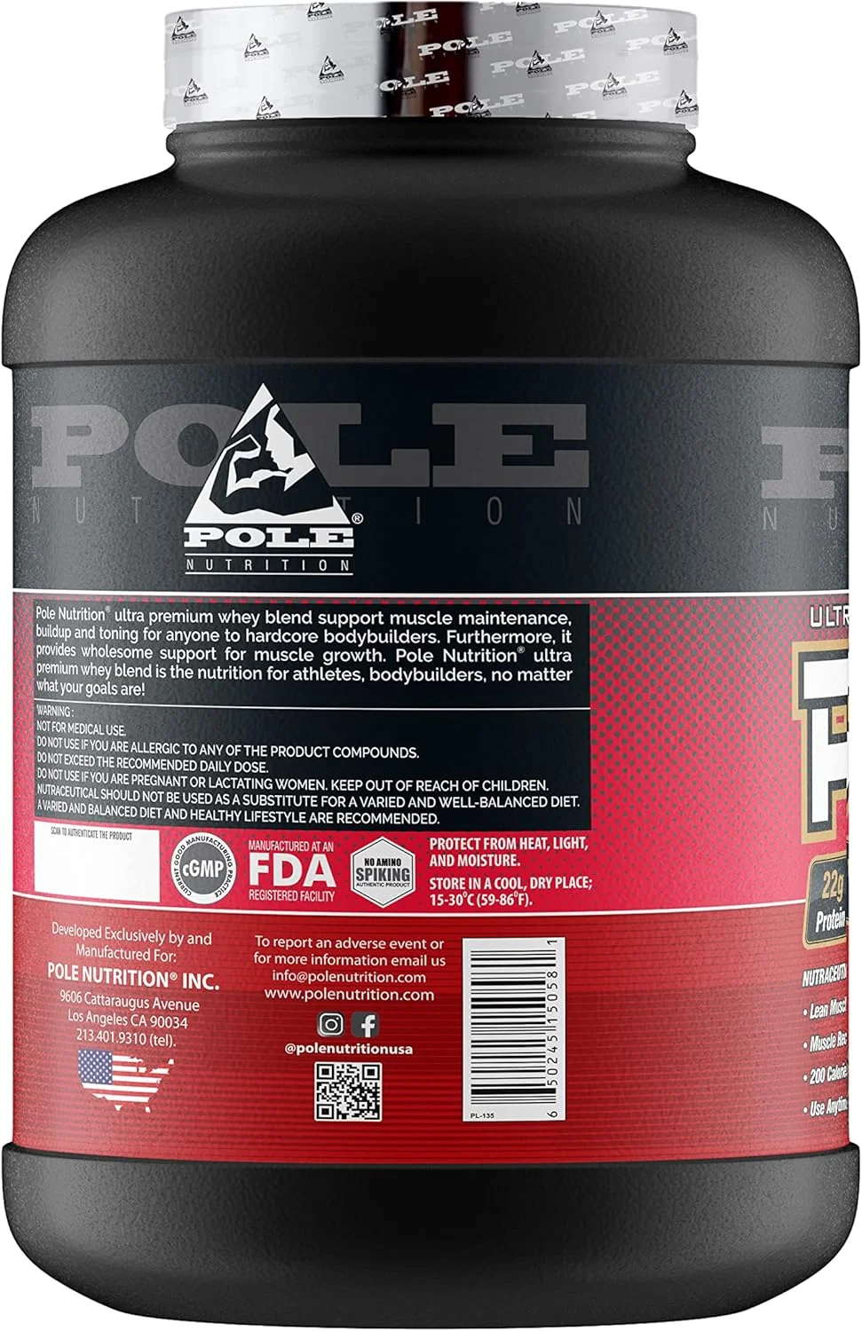 پروتئین ترکیبی فوق العاده پریمیوم Pole Nutrition PRO-6 - وزن 5 پوند پروتئین ترکیبی فوق العاده پریمیوم Pole Nutrition PRO-6 - وزن 5 پوند