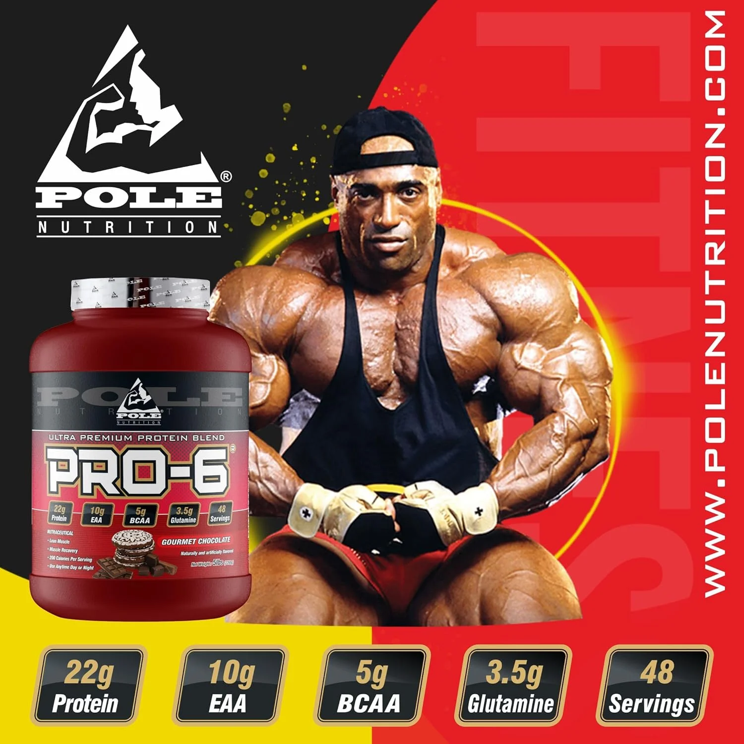 پروتئین ترکیبی فوق العاده پریمیوم Pole Nutrition PRO-6 - وزن 5 پوند پروتئین ترکیبی فوق العاده پریمیوم Pole Nutrition PRO-6 - وزن 5 پوند