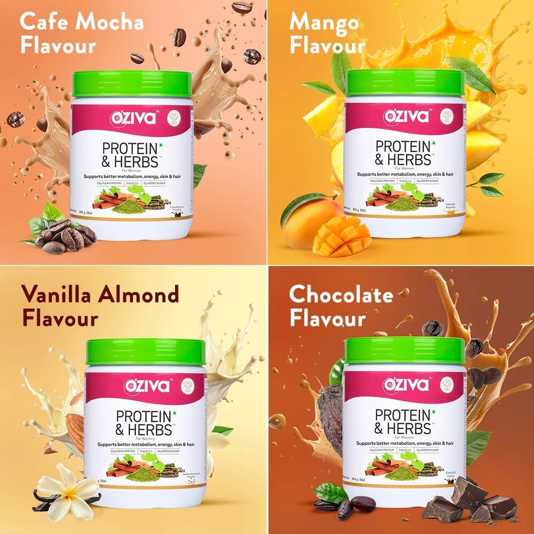پروتئین و گیاهان OZiva برای زنان، وانیل بادام، 500 گرم پودر پروتئین طبیعی برای کنترل وزن، متابولیسم بهتر و تعادل هورمونی، 23 گرم پروتئین وی، گیاهان آیورودا، دارای گواهی Clean پروتئین و گیاهان OZiva برای زنان، وانیل بادام، 500 گرم پودر پروتئین طبیعی برای کنترل وزن، متابولیسم بهتر و تعادل هورمونی، 23 گرم پروتئین وی، گیاهان آیورودا، دارای گواهی Clean