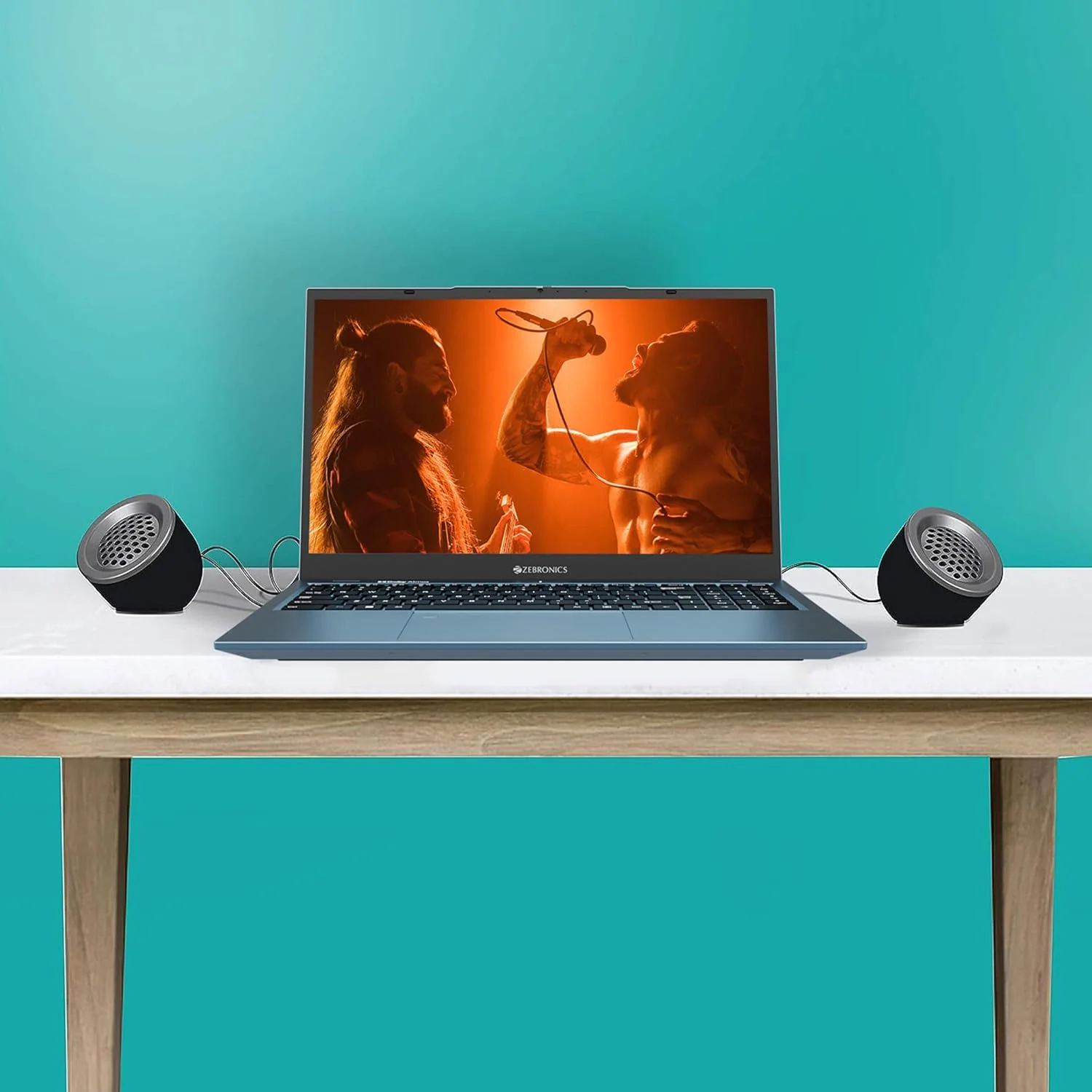 اسپیکر چند رسانه ای 2.0 زبرونیکس مدل Zeb-Pluto با اتصال AUX، تغذیه از طریق USB و کنترل صدا اسپیکر چند رسانه ای 2.0 زبرونیکس مدل Zeb-Pluto با اتصال AUX، تغذیه از طریق USB و کنترل صدا