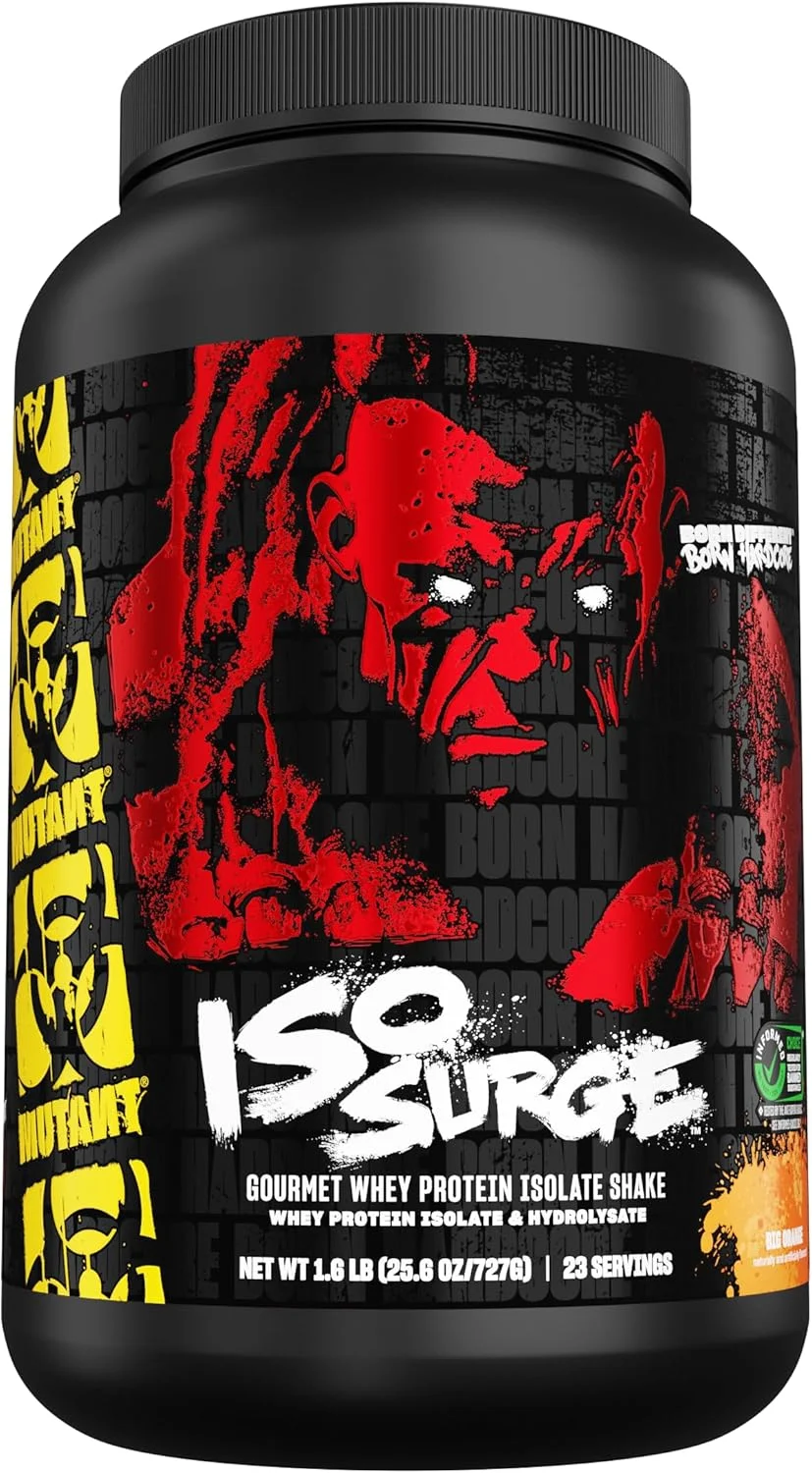 پودر پروتئین وی ایزوله Mutant ISO Surge، با عملکرد سریع به ریکاوری، عضله سازی، افزایش حجم و قدرت کمک می کند، 1.6 پوند - Big Orange Dreamsicle