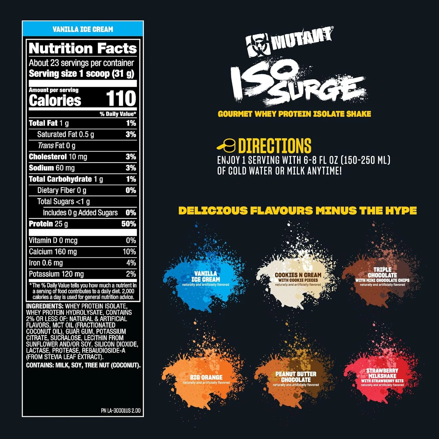 پودر پروتئین وی ایزوله Mutant ISO Surge، با عملکرد سریع به ریکاوری، عضله سازی، افزایش حجم و قدرت کمک می کند، 1.6 پوند - Big Orange Dreamsicle پودر پروتئین وی ایزوله Mutant ISO Surge، با عملکرد سریع به ریکاوری، عضله سازی، افزایش حجم و قدرت کمک می کند، 1.6 پوند - Big Orange Dreamsicle