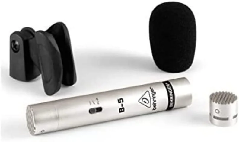 میکروفون کندانسور دیافراگم طلایی Behringer B-5 نقره ای