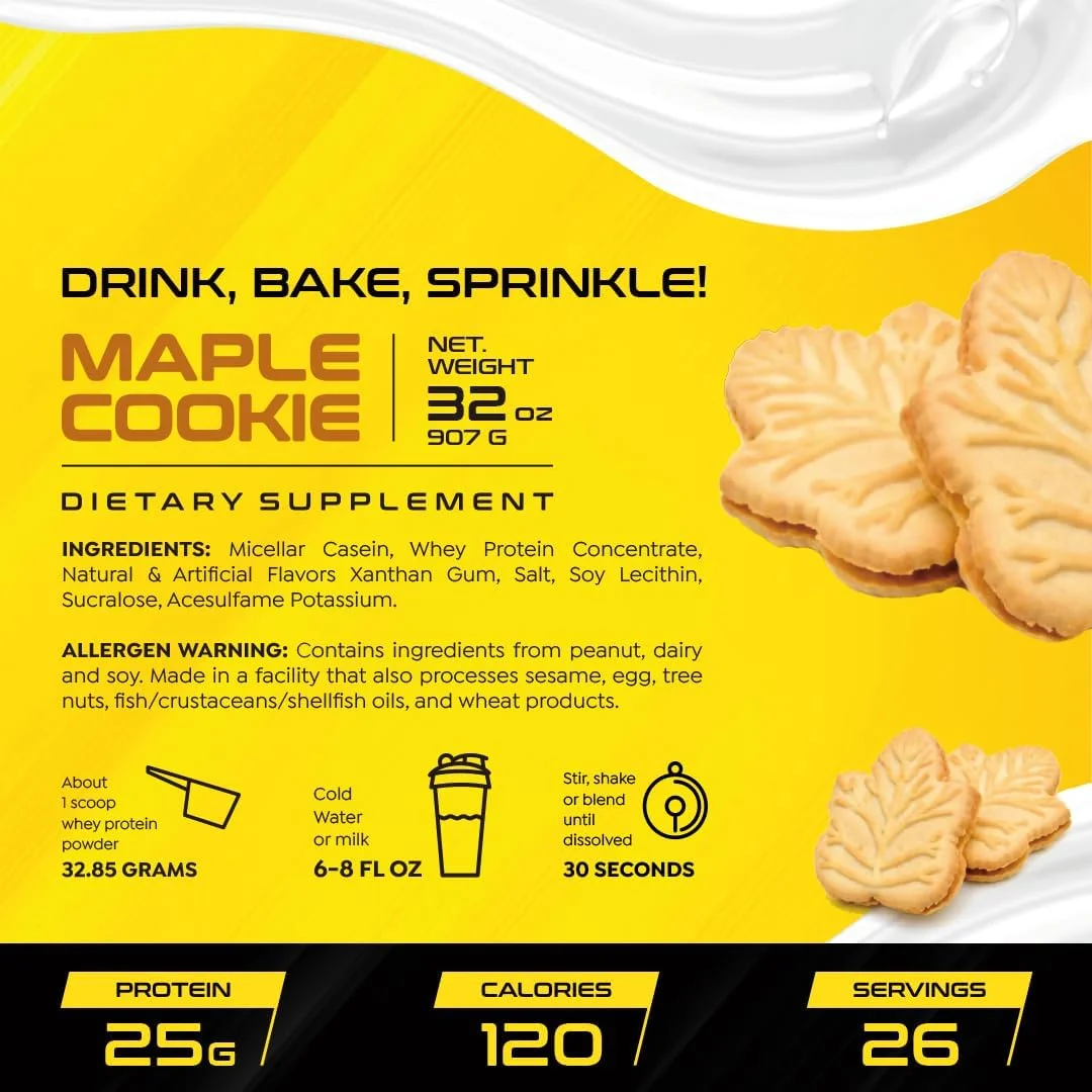 پروتئین وی + کازئین HTLT Supps HTLT | شیک پروتئین وی و پودر کازئین | پروتئین وی و کازئین با آزادسازی آهسته برای انرژی پایدار