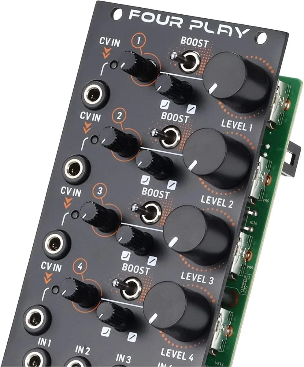 بهringer FOUR PLAY ماژول چهار تقویت کننده کنترل شونده ولتاژ و میکسر برای یورورک