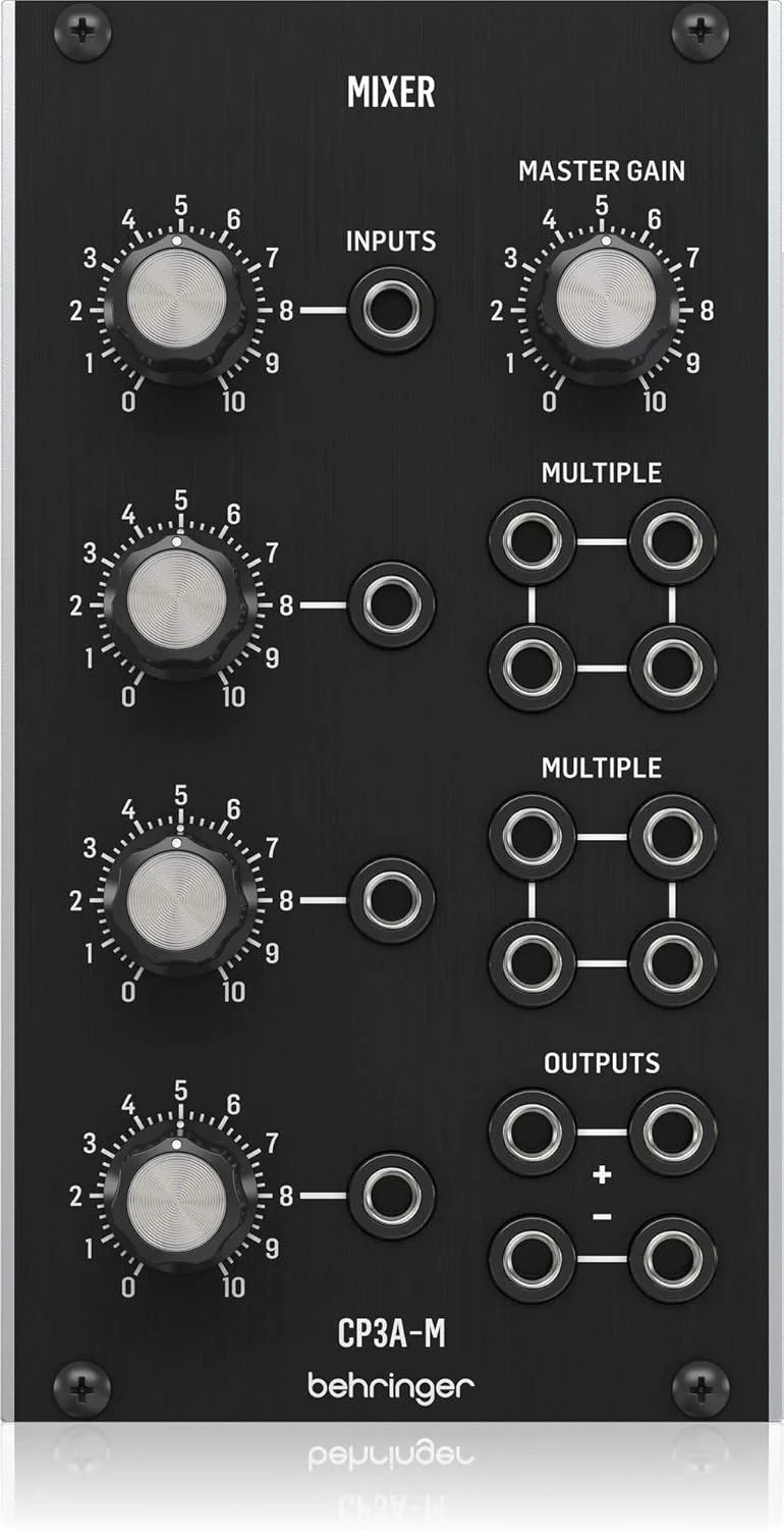 بهringer CP3A-M MIXER میکسر آنالوگ/ماژول کاربردی افسانه ای برای Eurorack، مشکی بهringer CP3A-M MIXER میکسر آنالوگ/ماژول کاربردی افسانه ای برای Eurorack، مشکی