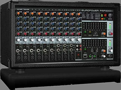 میکسر پاور دار 14 کاناله 2000 واتی Behringer EUROPOWER PMP2000D با پردازنده Multi-FX KLARK TEKNIK و قابلیت اتصال بی سیم میکسر پاور دار 14 کاناله 2000 واتی Behringer EUROPOWER PMP2000D با پردازنده Multi-FX KLARK TEKNIK و قابلیت اتصال بی سیم