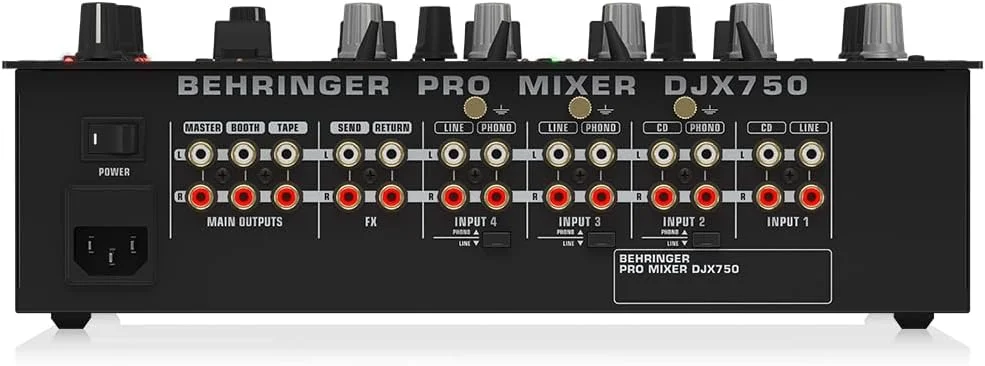 میکسر حرفه ای 5 کاناله DJ بهرینگر مدل Pro Mixer DJX750 با افکت های دیجیتال پیشرفته