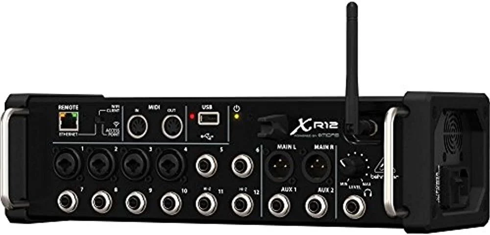 میکسر دیجیتال 12 کانال Behringer X Air XR12 برای آیپد/تبلت های اندرویدی با Wi-Fi و ضبط کننده USB میکسر دیجیتال 12 کانال Behringer X Air XR12 برای آیپد/تبلت های اندرویدی با Wi-Fi و ضبط کننده USB