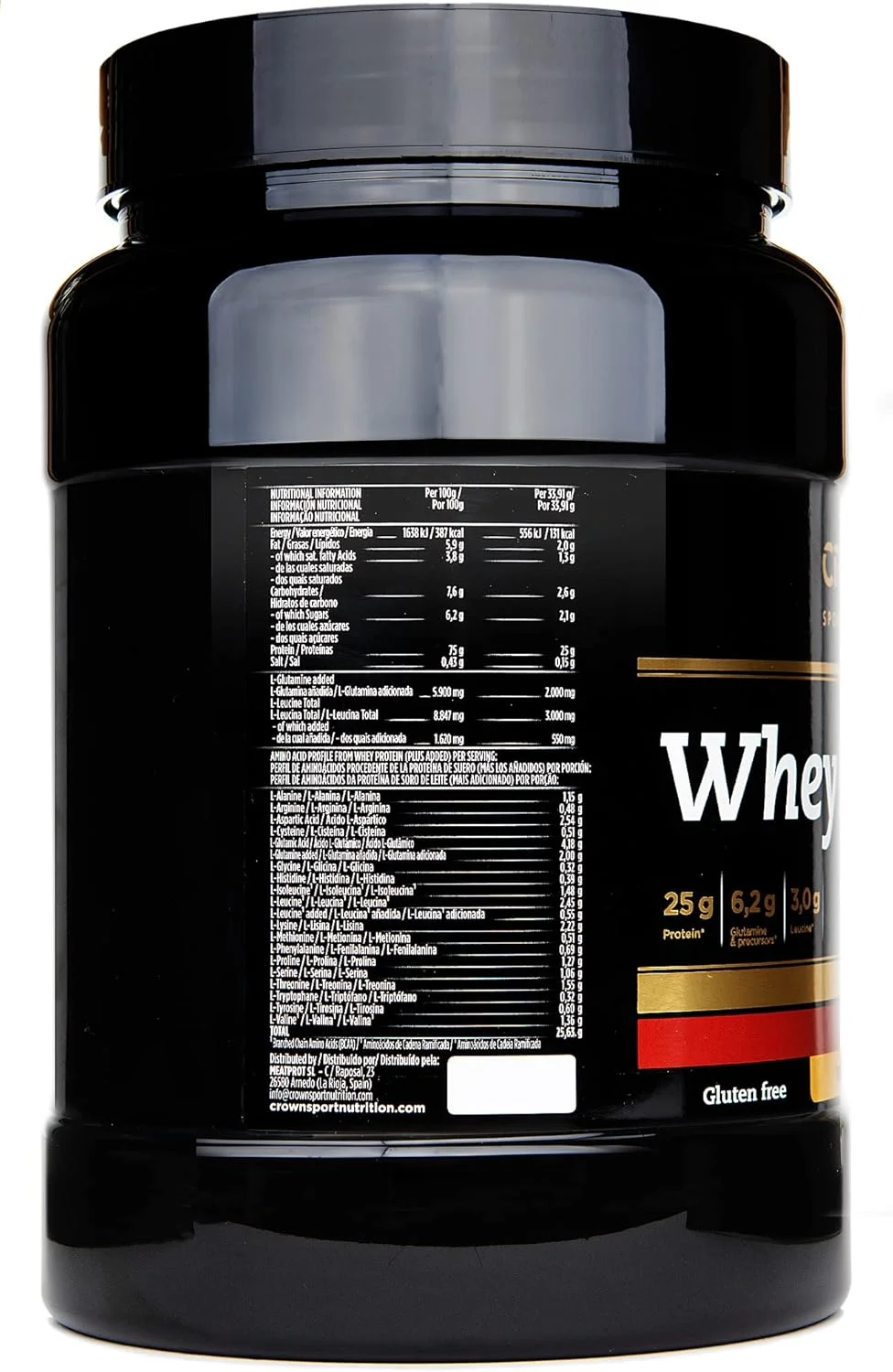 Crown Sport Nutrition Whey PROtein+ - کنسانتره پروتئین وی با آمینو اسیدهای لوسین و گلوتامین دارای گواهی ضد دوپینگ Informed Sport (848 گرم، ویفر کوکی) Crown Sport Nutrition Whey PROtein+ - کنسانتره پروتئین وی با آمینو اسیدهای لوسین و گلوتامین دارای گواهی ضد دوپینگ Informed Sport (848 گرم، ویفر کوکی)