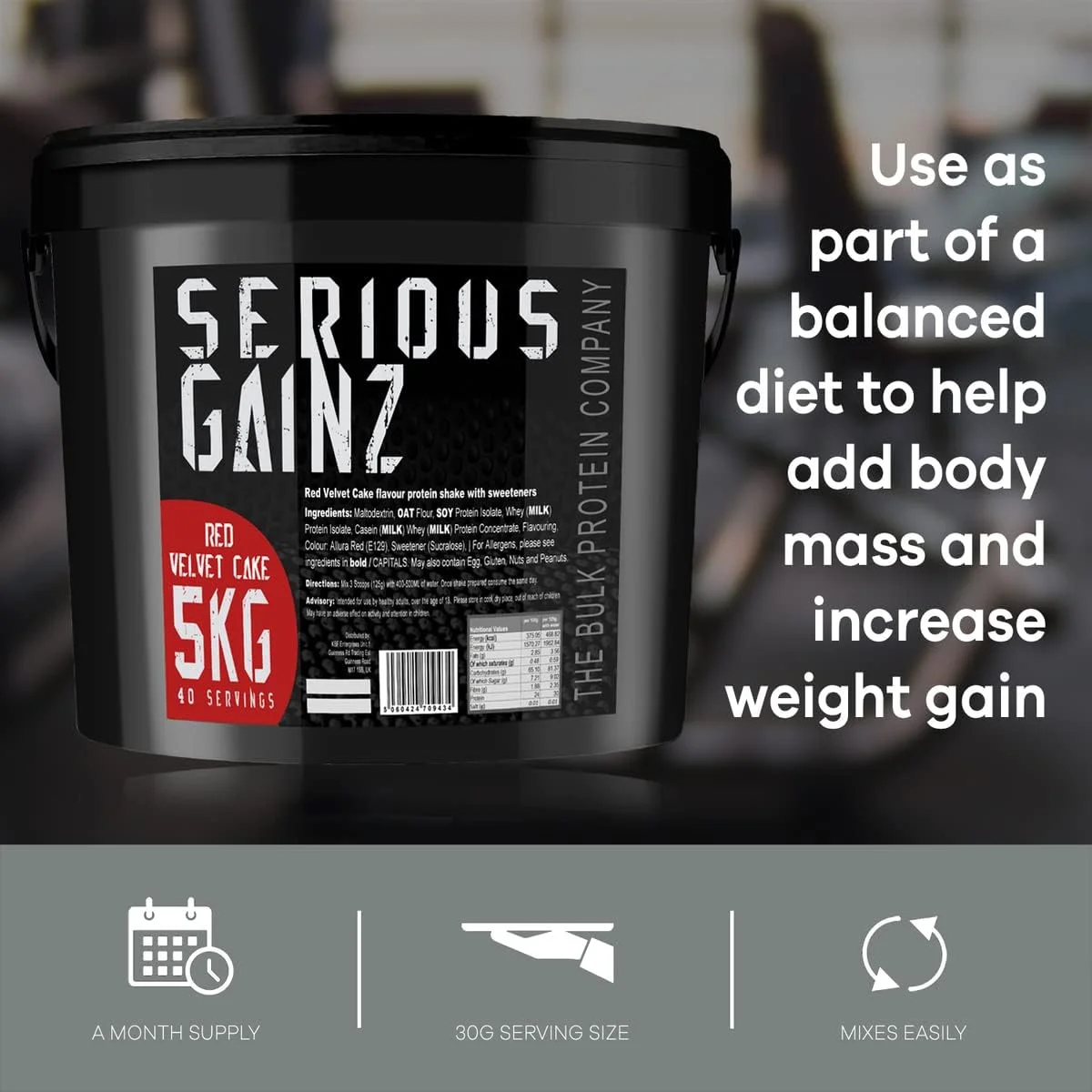 پودر پروتئین وی افزایش وزن جدی The Bulk Protein Company - افزایش وزن، افزایش حجم - 30 گرم پروتئین (رد ولوت کیک، 5 کیلوگرم) پودر پروتئین وی افزایش وزن جدی The Bulk Protein Company - افزایش وزن، افزایش حجم - 30 گرم پروتئین (رد ولوت کیک، 5 کیلوگرم)