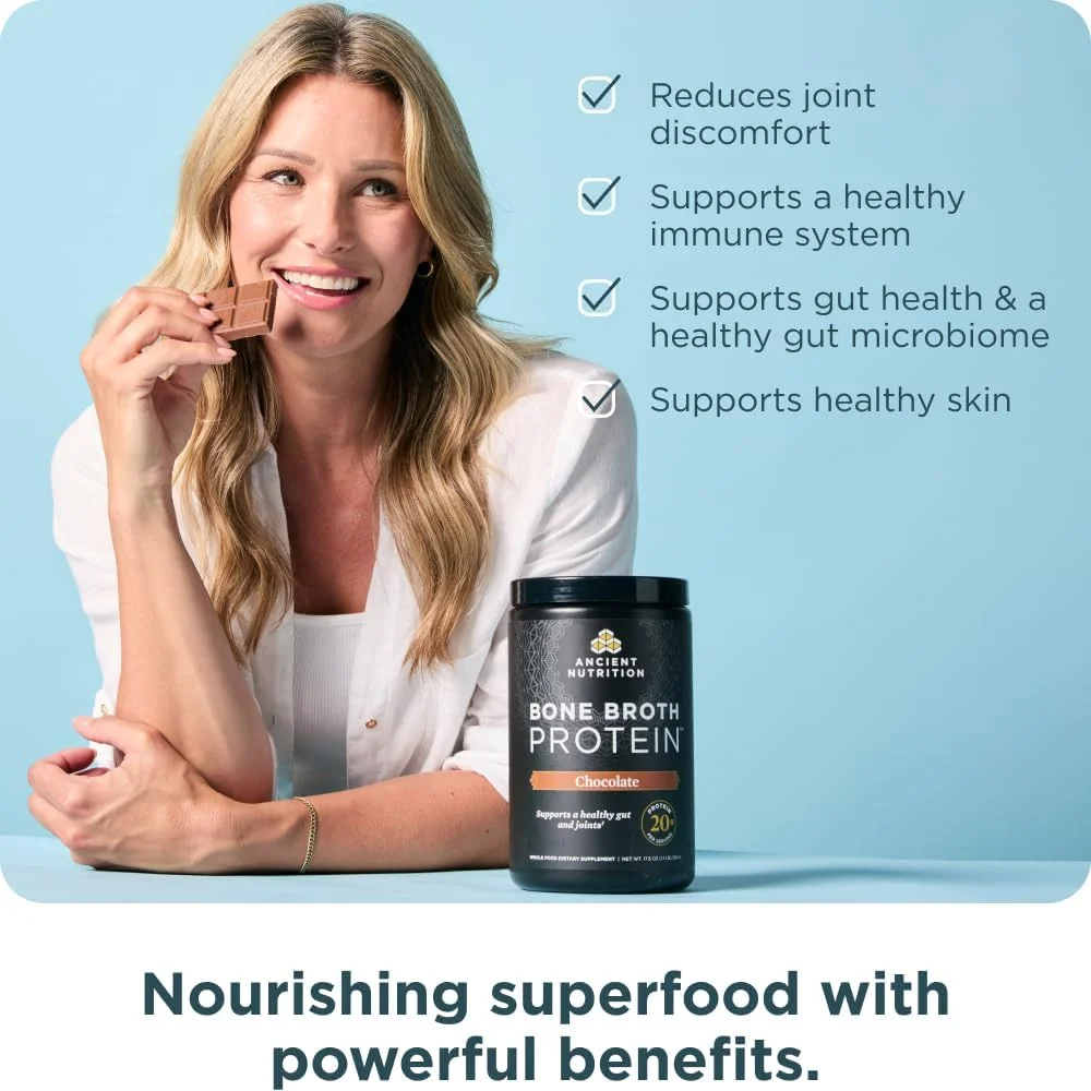 Ancient Nutrition، پروتئین آب قلم، شکلاتی، 504 گرم Ancient Nutrition، پروتئین آب قلم، شکلاتی، 504 گرم