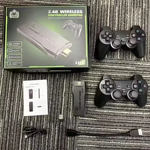 ست دسته بازی بی سیم 2.4G با 2 دسته، آداپتور USB، سازگار با PS3/PC/اندروید باکس ست دسته بازی بی سیم 2.4G با 2 دسته، آداپتور USB، سازگار با PS3/PC/اندروید باکس