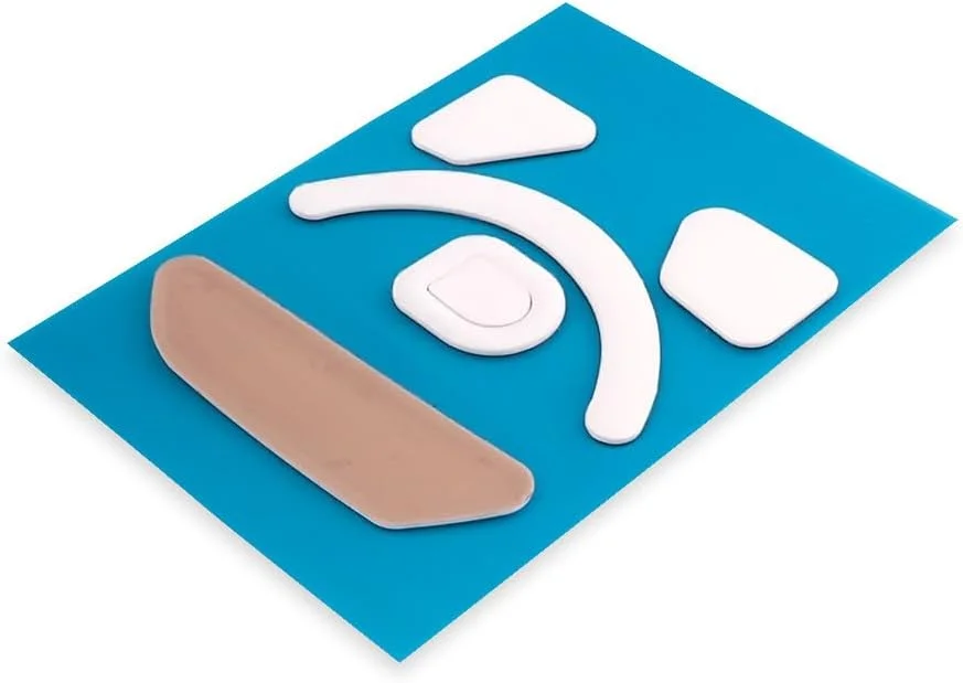 HUYUN 2 مجموعه پد اسكيت پايه ماوس با لبه های منحنی گرد سفید، سازگار با ماوس بازی بی سیم Razer Basilisk V3 Pro HUYUN 2 مجموعه پد اسكيت پايه ماوس با لبه های منحنی گرد سفید، سازگار با ماوس بازی بی سیم Razer Basilisk V3 Pro