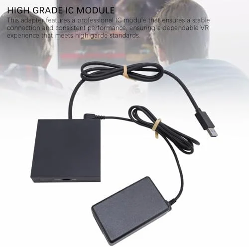کیت لوازم جانبی آداپتور PC برای VR2 | گسترش کتابخانه بازی، بازی بر روی PC از طریق DisplayPort و آداپتور برق، اتصال پایدار، نصب آسان (پلاگین UK)