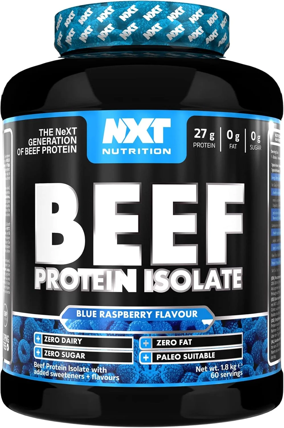 پروتئین ایزوله گوشت گاو NXT Nutrition 1.8 کیلوگرم - تمشک آبی پروتئین ایزوله گوشت گاو NXT Nutrition 1.8 کیلوگرم - تمشک آبی