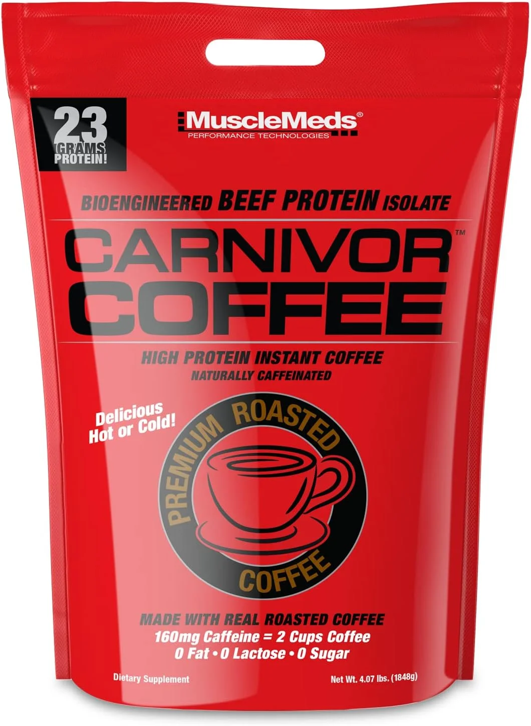 قهوه پروتئینی MuscleMeds Carnivor با پروتئین بالا، افزایش انرژی با کافئین طبیعی، 2 شات اسپرسو، بدون شکر، بدون لاکتوز، بدون چربی و گلوتن، برشته شده ممتاز، خوشمزه به صورت گرم یا سرد، 4 پوند قهوه پروتئینی MuscleMeds Carnivor با پروتئین بالا، افزایش انرژی با کافئین طبیعی، 2 شات اسپرسو، بدون شکر، بدون لاکتوز، بدون چربی و گلوتن، برشته شده ممتاز، خوشمزه به صورت گرم یا سرد، 4 پوند