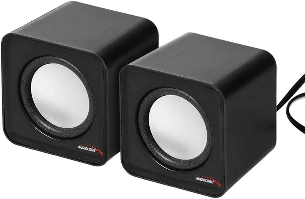 اسپیکر کیوب قابل حمل Audiocore AC870 6W USB برای کامپیوتر/لپ تاپ/تبلت (مشکی)