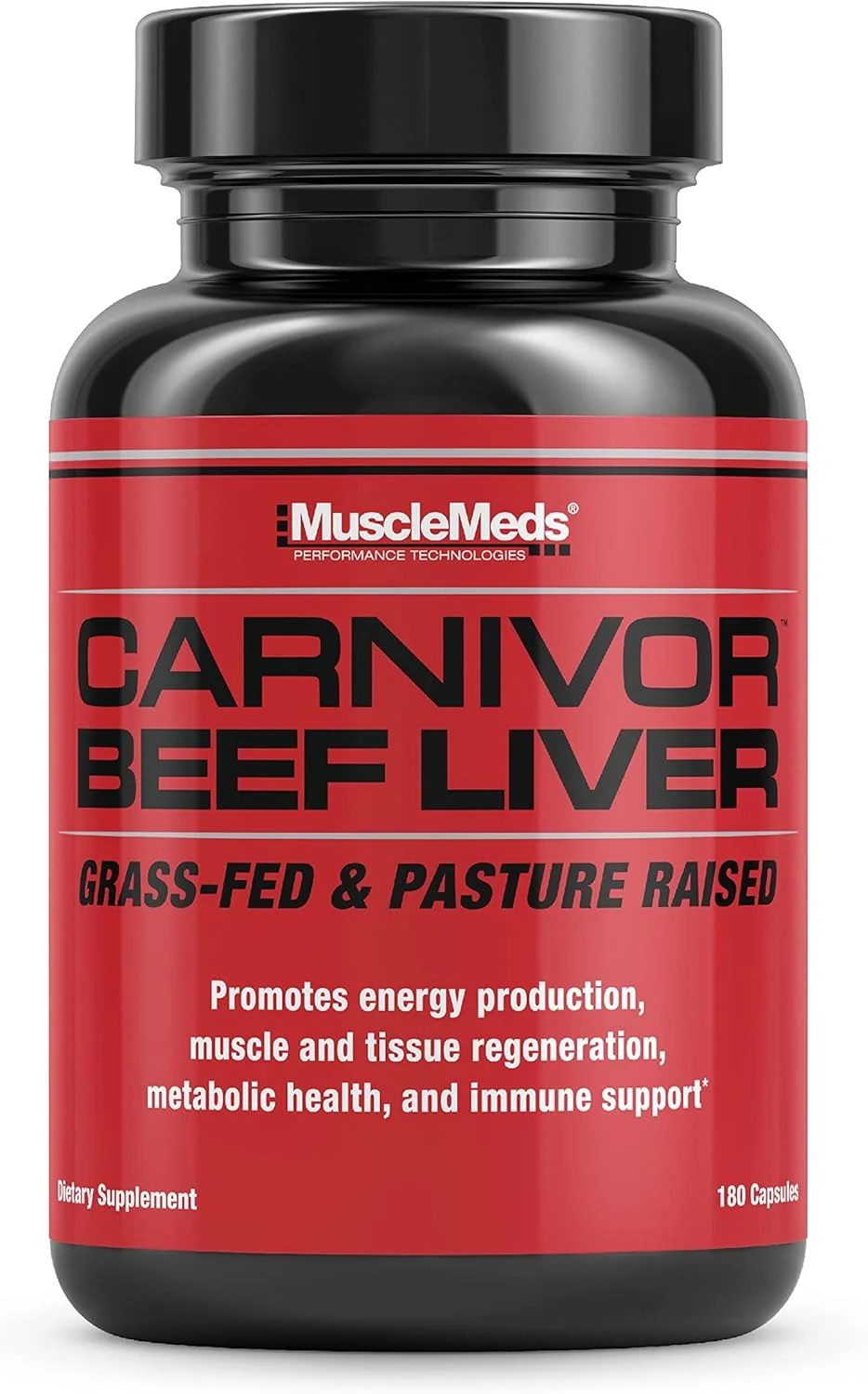 کپسول های جگر گاو MuscleMeds Carnivor، تولید انرژی، ریکاوری عضلات، ایمنی، غیر GMO، مکمل سلامت کبد، تغذیه شده با علف 180 کپسول کپسول های جگر گاو MuscleMeds Carnivor، تولید انرژی، ریکاوری عضلات، ایمنی، غیر GMO، مکمل سلامت کبد، تغذیه شده با علف 180 کپسول